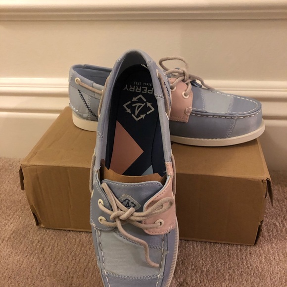 Sperry 2 Eye Bio Blu/LT Pink 6.5 - Picture 3 of 17